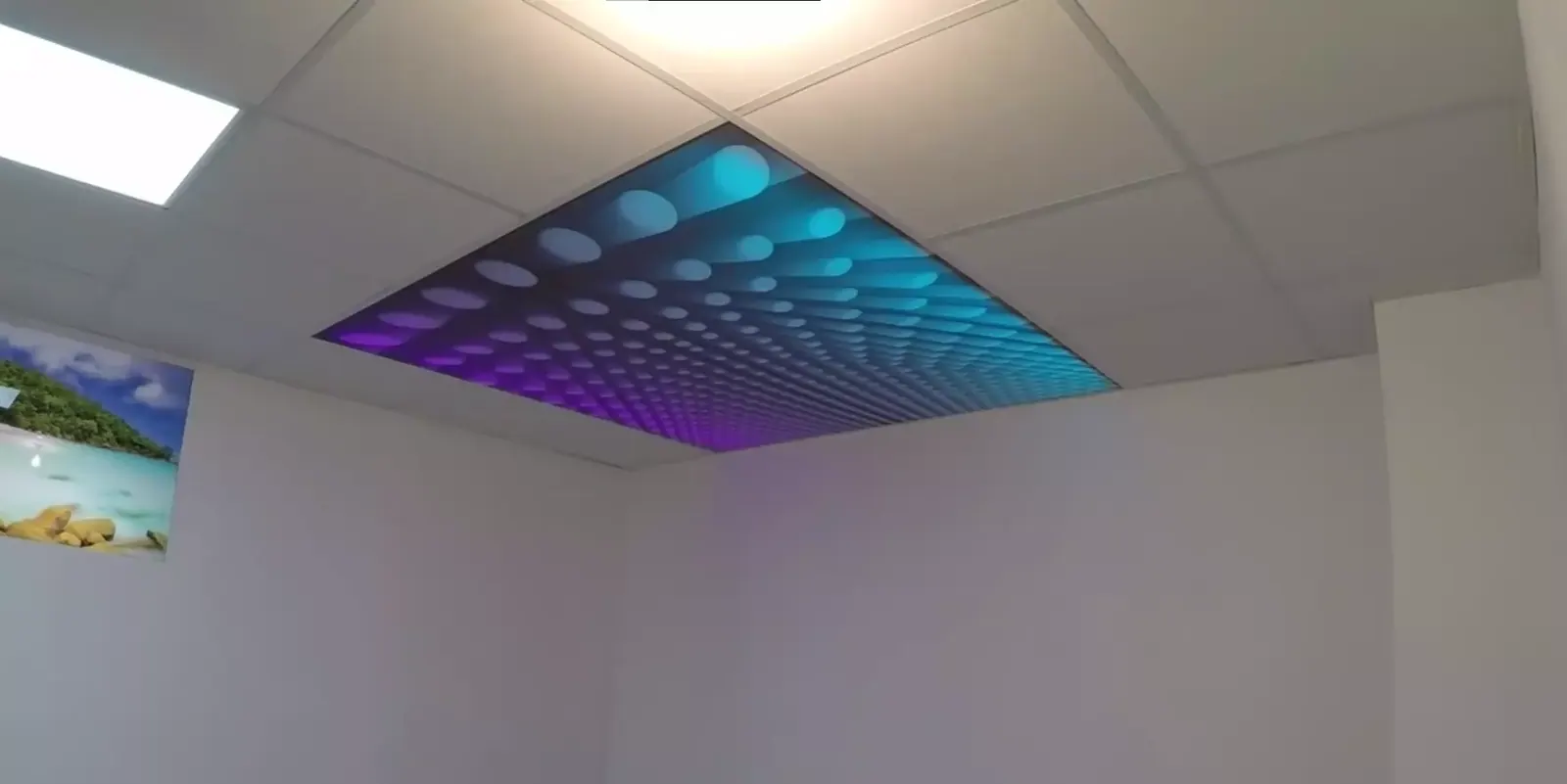 3D натяжной потолок для офиса — Архангельск, Партизанская, 31 ст2, фото 1